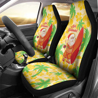 Aloha Hawaii Christmas Car Seat Cover Mele Kalikimaka Funny Santa Palaka Quilt Motifs LT14 - Polynesian Pride