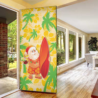 Aloha Hawaii Christmas Door Cover Mele Kalikimaka Funny Santa Palaka Quilt Motifs LT14 - Polynesian Pride