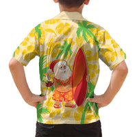 Aloha Hawaii Christmas Family Matching Off Shoulder Maxi Dress and Hawaiian Shirt Mele Kalikimaka Funny Santa Palaka Quilt Motifs LT14 - Polynesian Pride