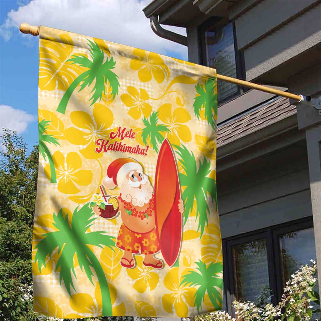Aloha Hawaii Christmas Garden Flag Mele Kalikimaka Funny Santa Palaka Quilt Motifs LT14 - Polynesian Pride