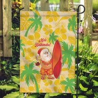Aloha Hawaii Christmas Garden Flag Mele Kalikimaka Funny Santa Palaka Quilt Motifs LT14 Garden Flag Yellow - Polynesian Pride