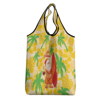 Aloha Hawaii Christmas Grocery Bag Mele Kalikimaka Funny Santa Palaka Quilt Motifs LT14 - Polynesian Pride