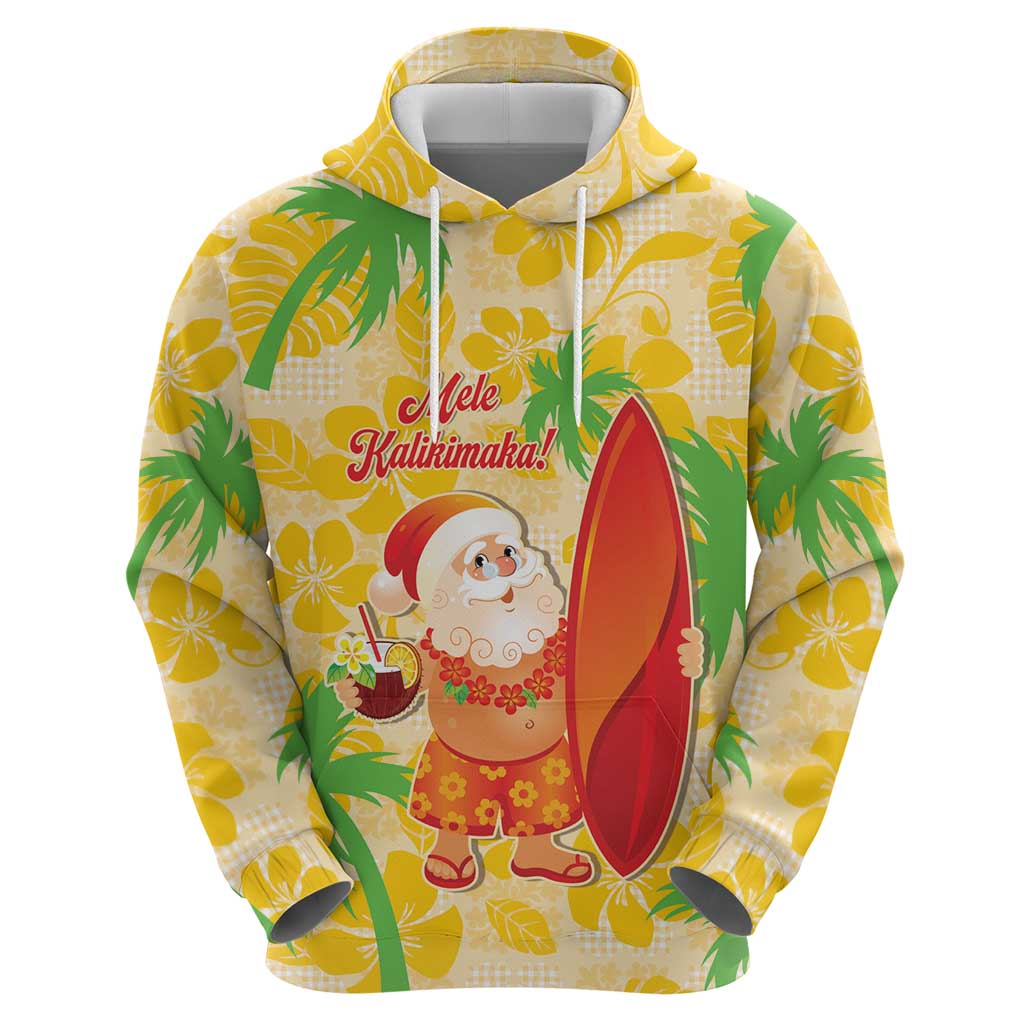 Aloha Hawaii Christmas Hoodie Mele Kalikimaka Funny Santa Palaka Quilt Motifs LT14 - Polynesian Pride