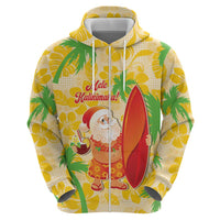 Aloha Hawaii Christmas Hoodie Mele Kalikimaka Funny Santa Palaka Quilt Motifs LT14 - Polynesian Pride