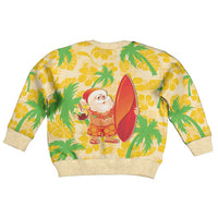 Aloha Hawaii Christmas Kid Ugly Christmas Sweater Mele Kalikimaka Funny Santa Palaka Quilt Motifs LT14 - Polynesian Pride