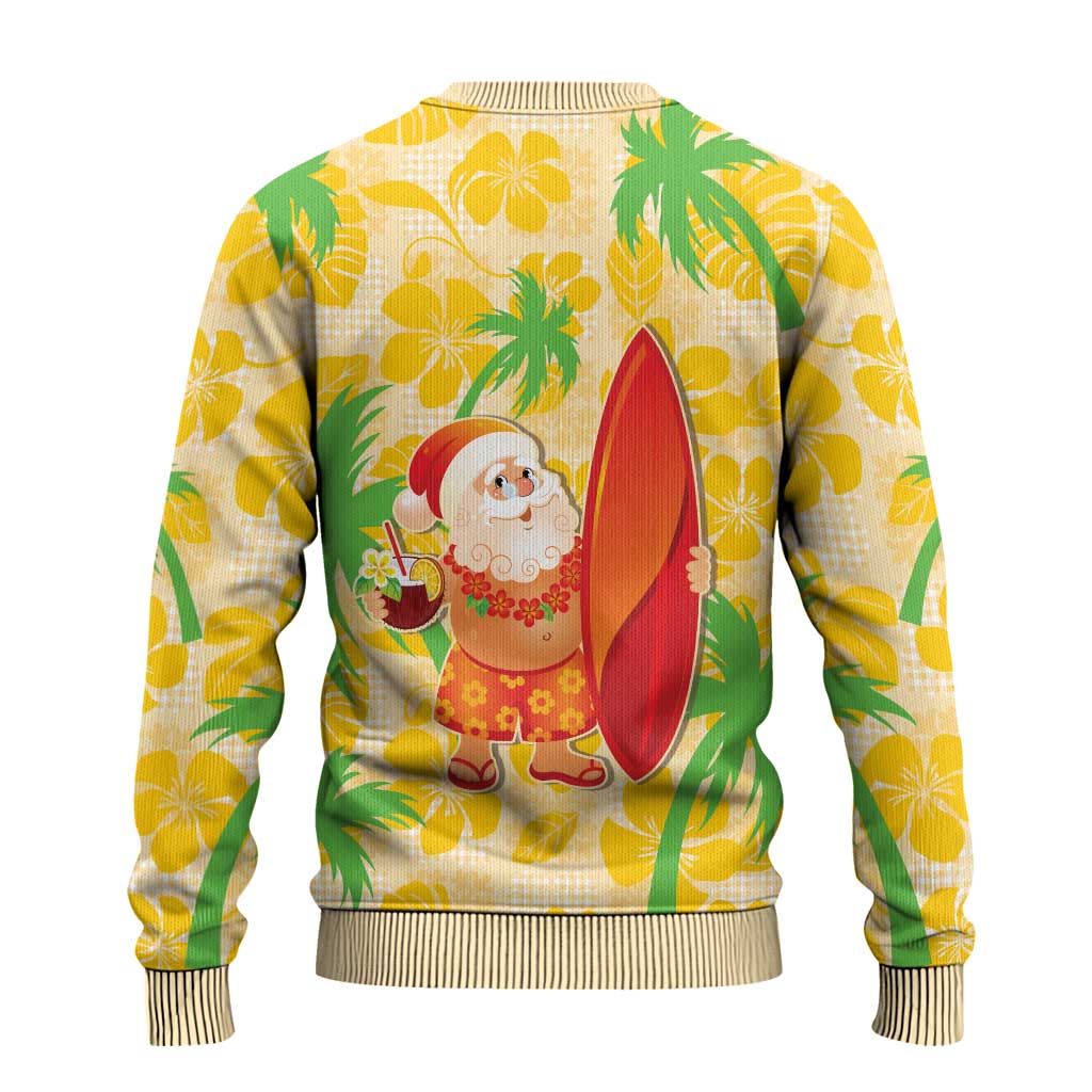 Aloha Hawaii Christmas Ugly Christmas Sweater Mele Kalikimaka Funny Santa Palaka Quilt Motifs LT14 - Polynesian Pride