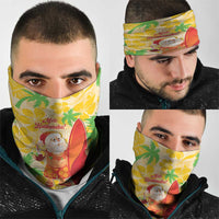 Aloha Hawaii Christmas Neck Gaiter Mele Kalikimaka Funny Santa Palaka Quilt Motifs LT14 - Polynesian Pride