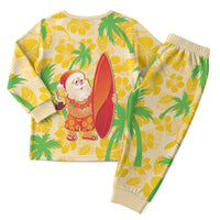 Aloha Hawaii Christmas Pajama Set Mele Kalikimaka Funny Santa Palaka Quilt Motifs LT14 - Polynesian Pride