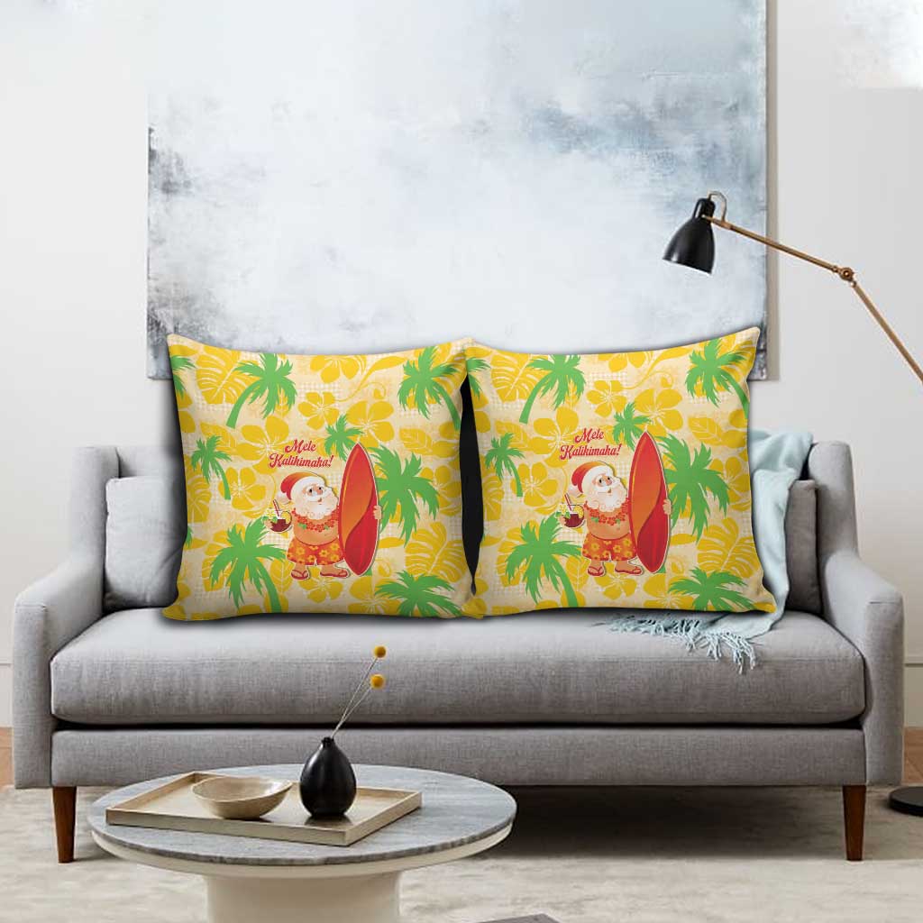 Aloha Hawaii Christmas Pillow Cover Mele Kalikimaka Funny Santa Palaka Quilt Motifs LT14 - Polynesian Pride