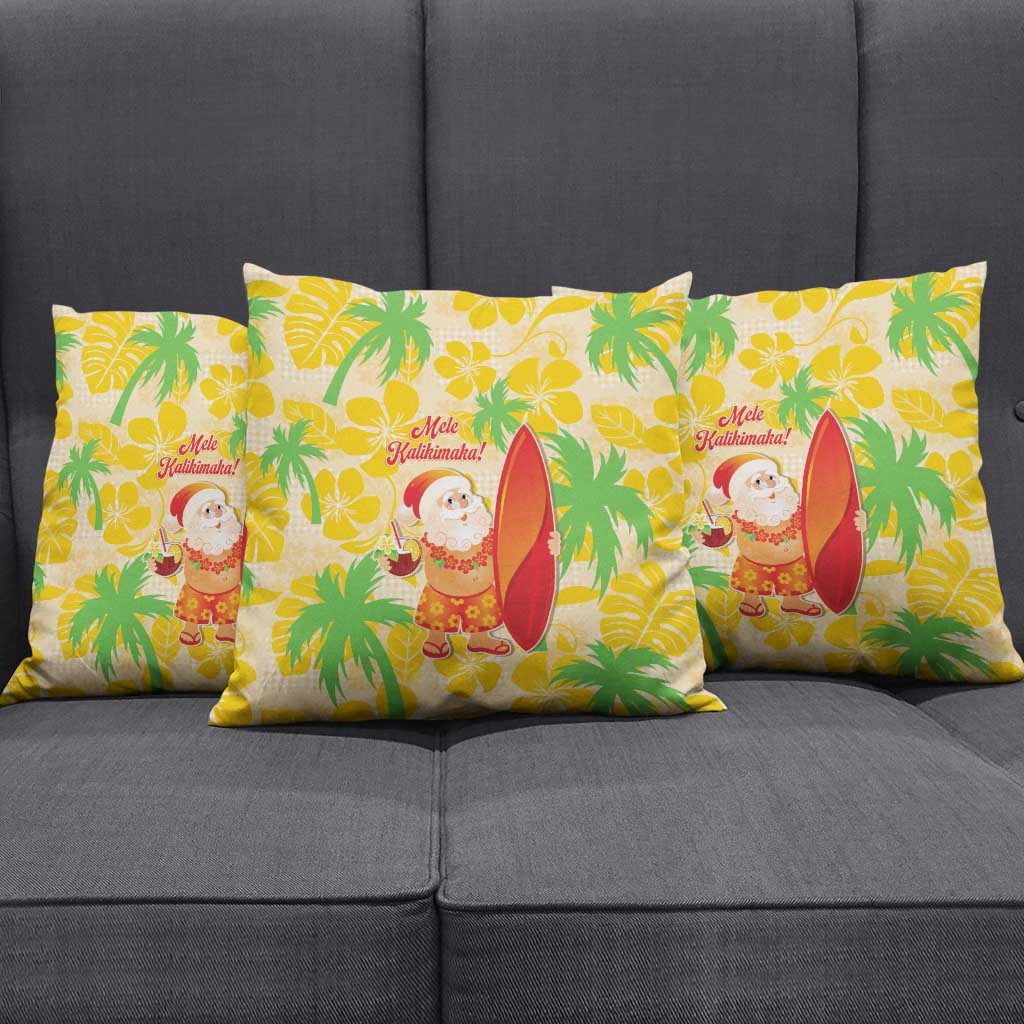 Aloha Hawaii Christmas Pillow Cover Mele Kalikimaka Funny Santa Palaka Quilt Motifs LT14 - Polynesian Pride