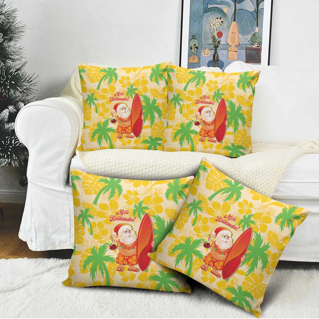 Aloha Hawaii Christmas Pillow Cover Mele Kalikimaka Funny Santa Palaka Quilt Motifs LT14 - Polynesian Pride
