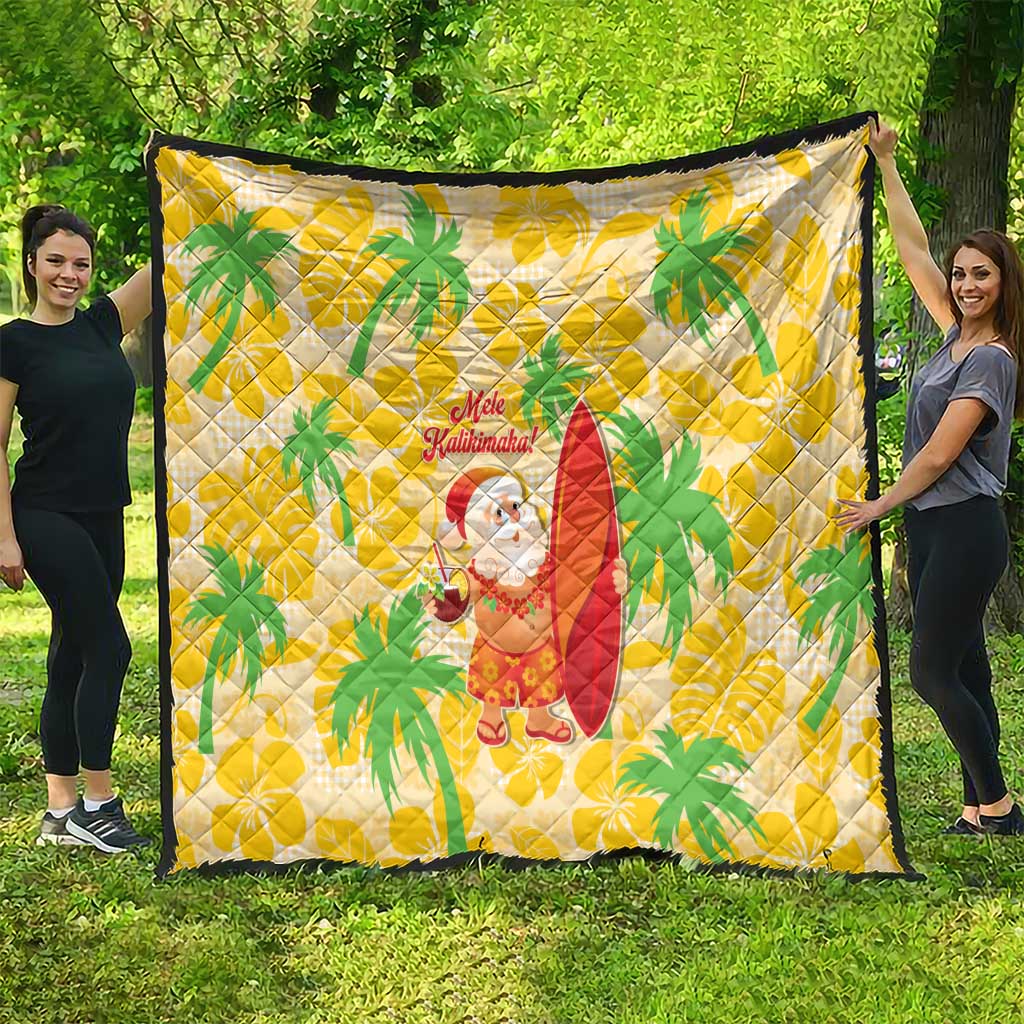 Aloha Hawaii Christmas Quilt Mele Kalikimaka Funny Santa Palaka Quilt Motifs LT14 - Polynesian Pride