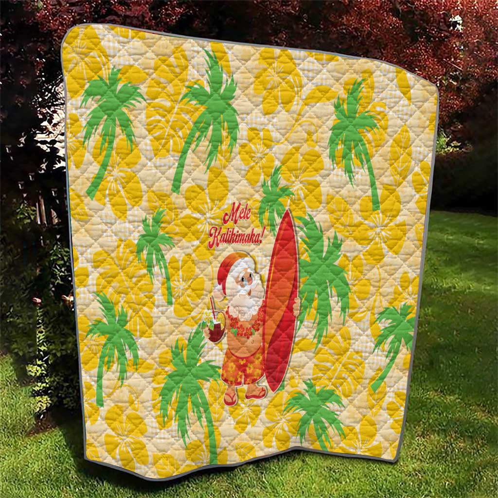Aloha Hawaii Christmas Quilt Mele Kalikimaka Funny Santa Palaka Quilt Motifs LT14 - Polynesian Pride