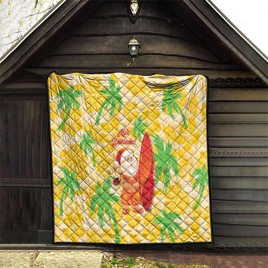 Aloha Hawaii Christmas Quilt Mele Kalikimaka Funny Santa Palaka Quilt Motifs LT14 - Polynesian Pride