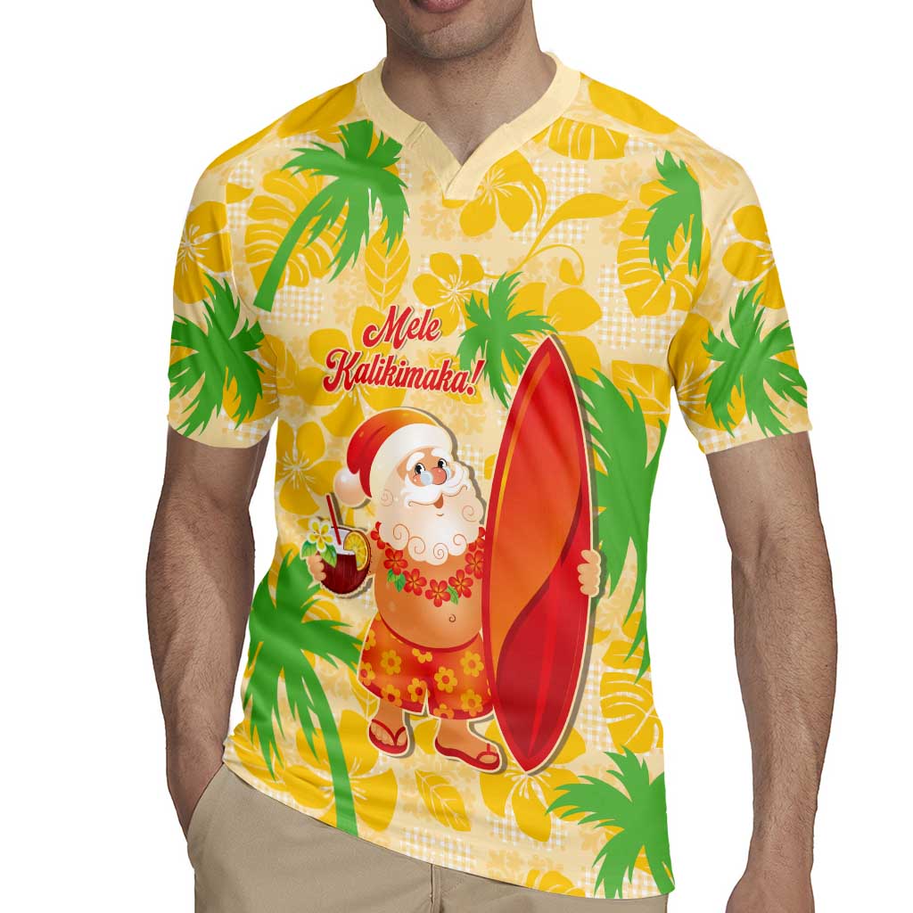 Aloha Hawaii Christmas Rugby Jersey Mele Kalikimaka Funny Santa Palaka Quilt Motifs LT14 - Polynesian Pride