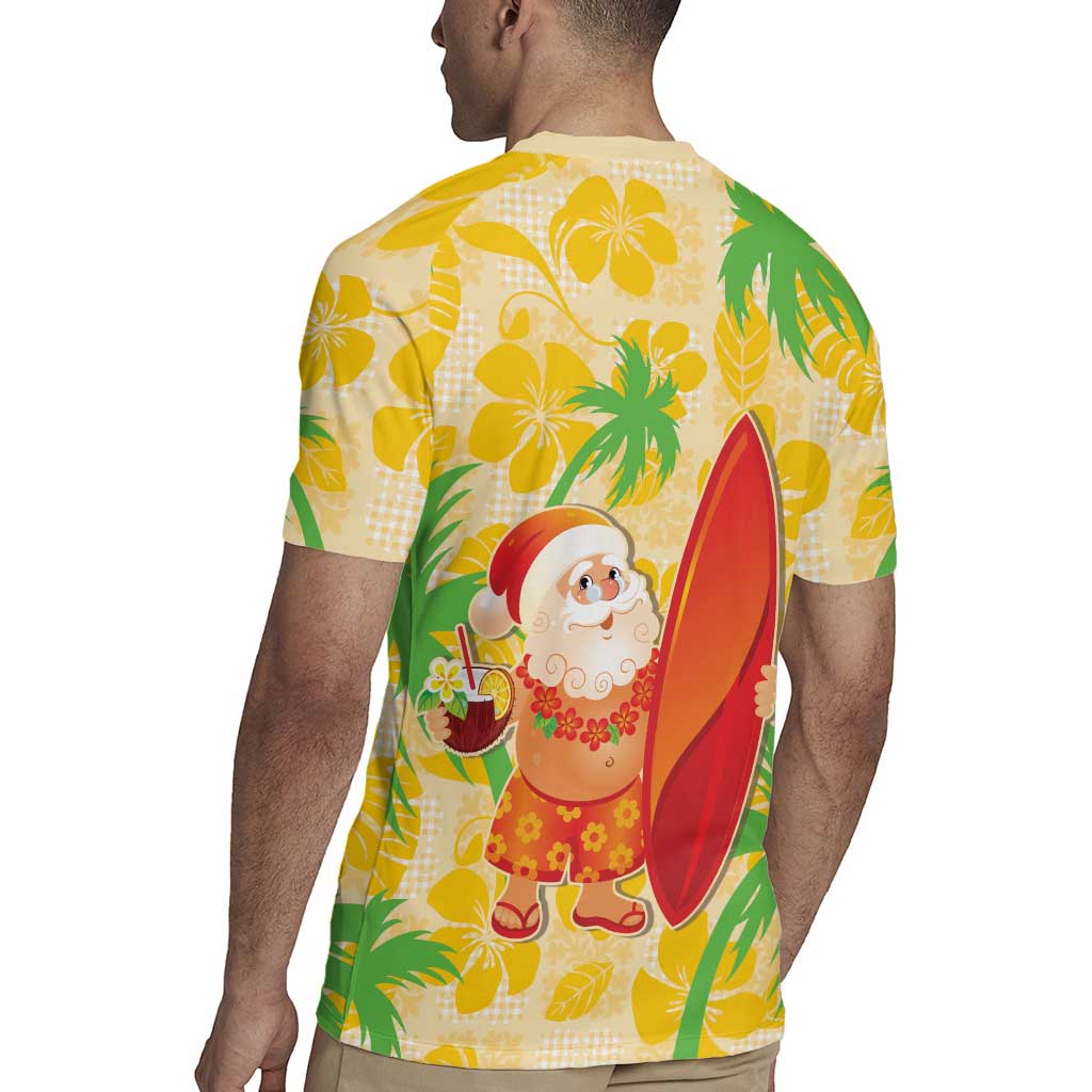 Aloha Hawaii Christmas Rugby Jersey Mele Kalikimaka Funny Santa Palaka Quilt Motifs LT14 - Polynesian Pride