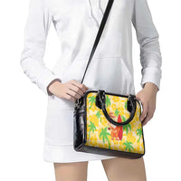 Aloha Hawaii Christmas Shoulder Handbag Mele Kalikimaka Funny Santa Palaka Quilt Motifs LT14 - Polynesian Pride