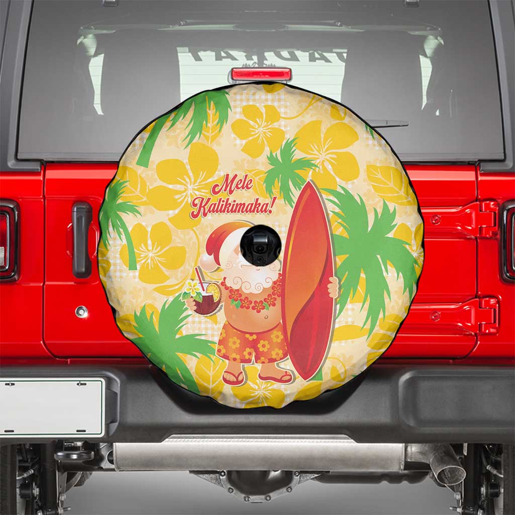 Aloha Hawaii Christmas Spare Tire Cover Mele Kalikimaka Funny Santa Palaka Quilt Motifs LT14 - Polynesian Pride