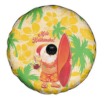 Aloha Hawaii Christmas Spare Tire Cover Mele Kalikimaka Funny Santa Palaka Quilt Motifs LT14 - Polynesian Pride