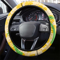 Aloha Hawaii Christmas Steering Wheel Cover Mele Kalikimaka Funny Santa Palaka Quilt Motifs LT14 - Polynesian Pride