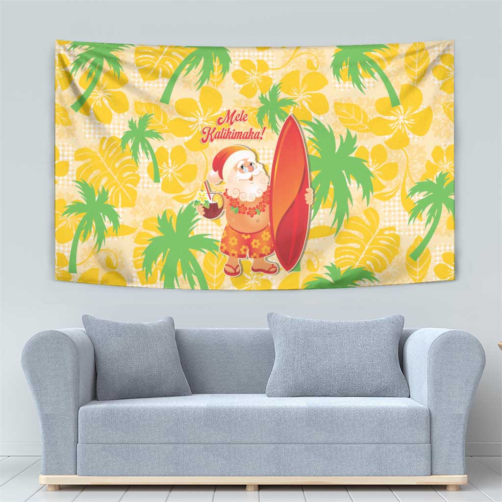 Aloha Hawaii Christmas Tapestry Mele Kalikimaka Funny Santa Palaka Quilt Motifs LT14 - Polynesian Pride