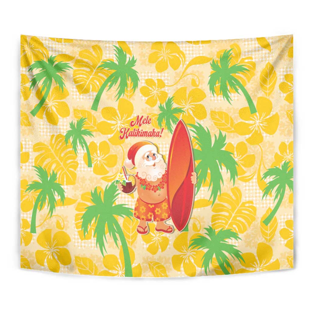 Aloha Hawaii Christmas Tapestry Mele Kalikimaka Funny Santa Palaka Quilt Motifs LT14 - Polynesian Pride