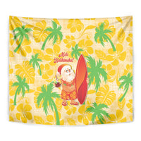 Aloha Hawaii Christmas Tapestry Mele Kalikimaka Funny Santa Palaka Quilt Motifs LT14 - Polynesian Pride
