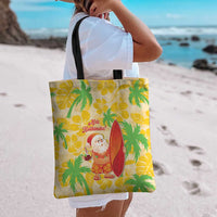 Aloha Hawaii Christmas Tote Bag Mele Kalikimaka Funny Santa Palaka Quilt Motifs LT14 - Polynesian Pride