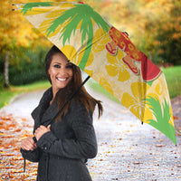 Aloha Hawaii Christmas Umbrella Mele Kalikimaka Funny Santa Palaka Quilt Motifs LT14 - Polynesian Pride