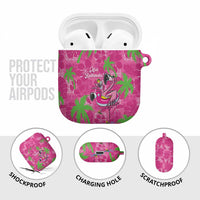Aloha Hawaii Christmas AirPods Case Mele Kalikimaka Chill Flamingo Palaka Quilt Motifs LT14 - Polynesian Pride