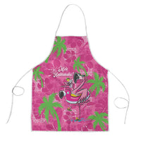 Aloha Hawaii Christmas Apron Mele Kalikimaka Chill Flamingo Palaka Quilt Motifs LT14 Pink - Polynesian Pride