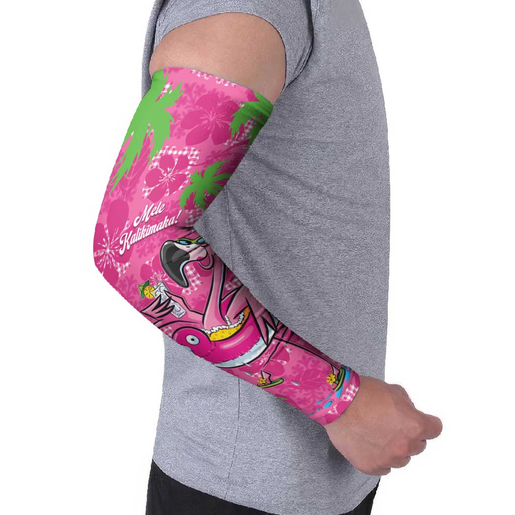 Aloha Hawaii Christmas Arm Sleeves Mele Kalikimaka Chill Flamingo Palaka Quilt Motifs LT14 - Polynesian Pride