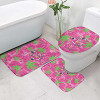 Aloha Hawaii Christmas Bathroom Set Mele Kalikimaka Chill Flamingo Palaka Quilt Motifs LT14 - Polynesian Pride