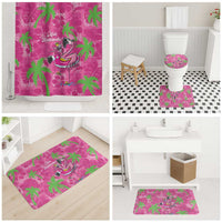 Aloha Hawaii Christmas Bathroom Set Mele Kalikimaka Chill Flamingo Palaka Quilt Motifs LT14 - Polynesian Pride