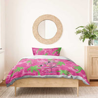 Aloha Hawaii Christmas Bedding Set Mele Kalikimaka Chill Flamingo Palaka Quilt Motifs LT14 - Polynesian Pride