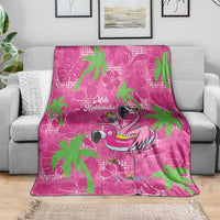 Aloha Hawaii Christmas Blanket Mele Kalikimaka Chill Flamingo Palaka Quilt Motifs LT14 - Polynesian Pride