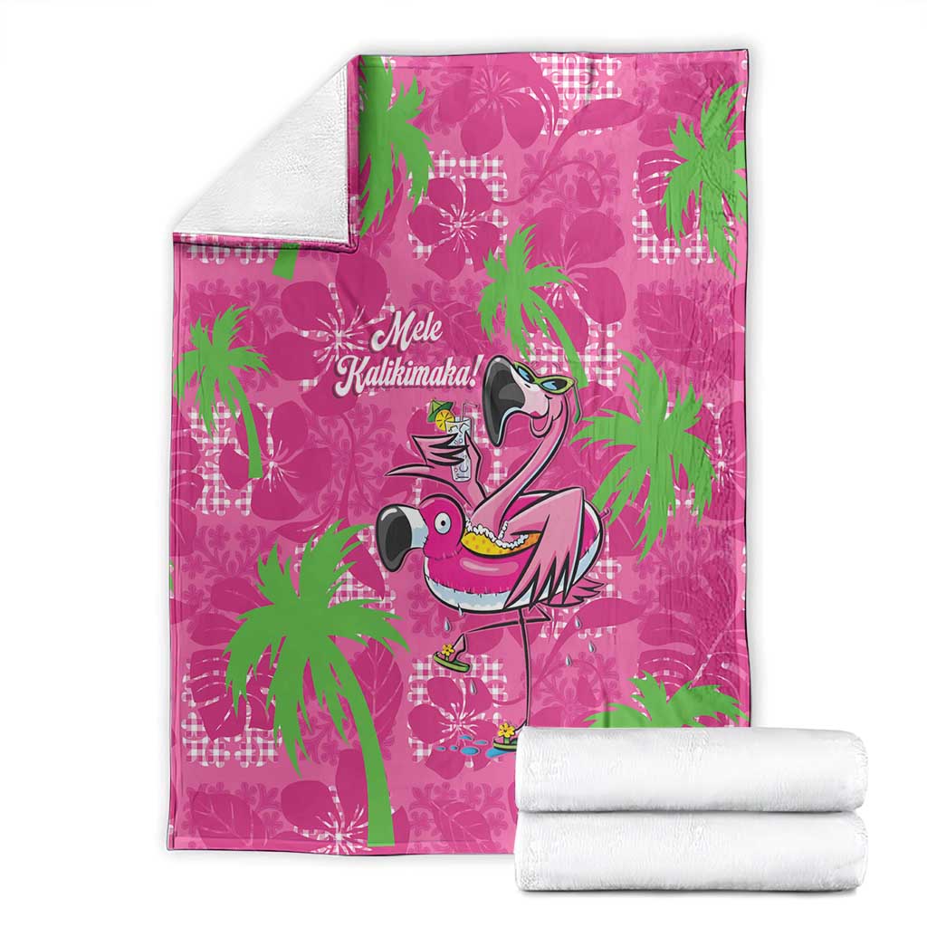 Aloha Hawaii Christmas Blanket Mele Kalikimaka Chill Flamingo Palaka Quilt Motifs LT14 - Polynesian Pride