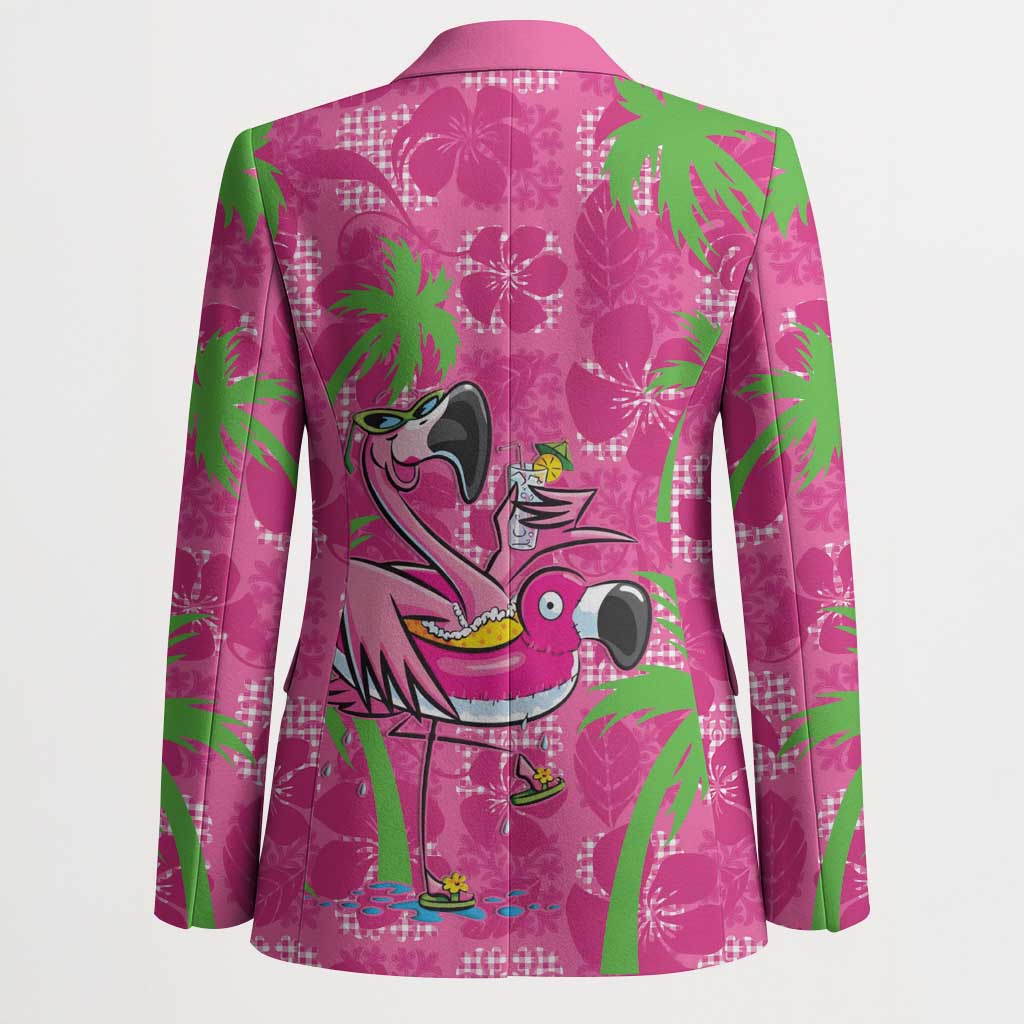 Aloha Hawaii Christmas Blazer Mele Kalikimaka Chill Flamingo Palaka Quilt Motifs LT14 - Polynesian Pride