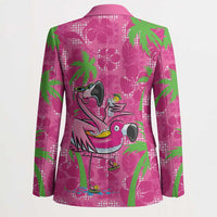 Aloha Hawaii Christmas Blazer Mele Kalikimaka Chill Flamingo Palaka Quilt Motifs LT14 - Polynesian Pride