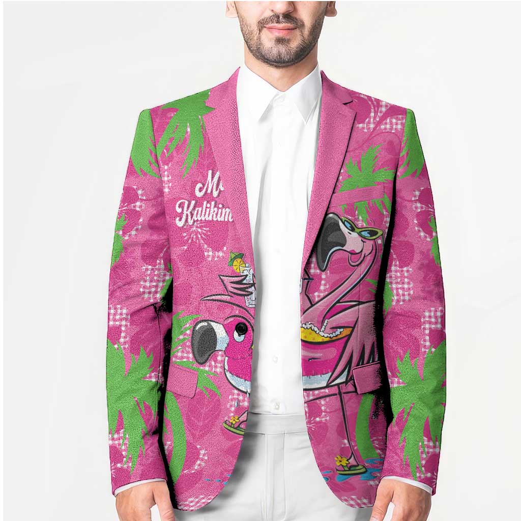 Aloha Hawaii Christmas Blazer Mele Kalikimaka Chill Flamingo Palaka Quilt Motifs LT14 - Polynesian Pride