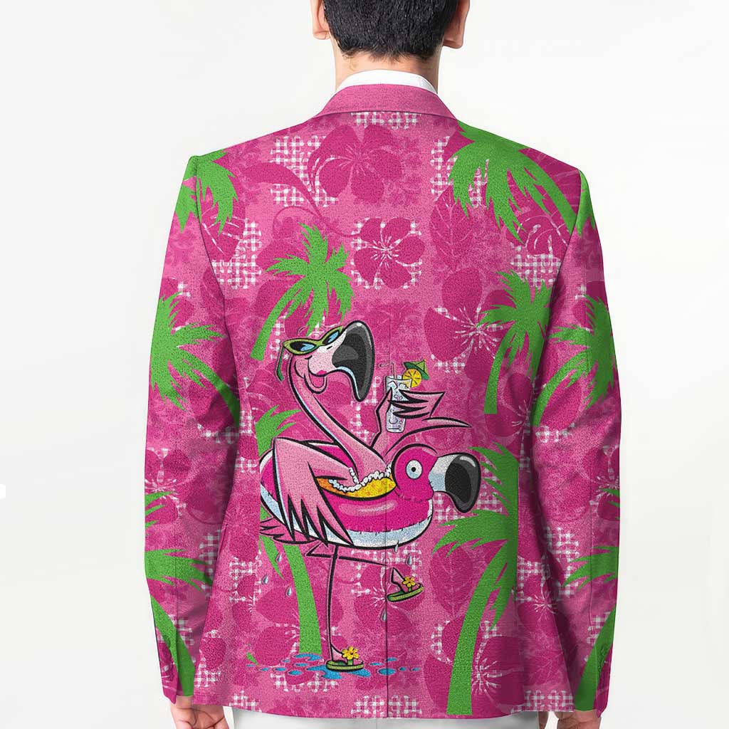 Aloha Hawaii Christmas Blazer Mele Kalikimaka Chill Flamingo Palaka Quilt Motifs LT14 - Polynesian Pride