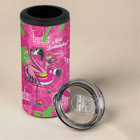 Aloha Hawaii Christmas 4 in 1 Can Cooler Tumbler Mele Kalikimaka Chill Flamingo Palaka Quilt Motifs LT14 - Polynesian Pride