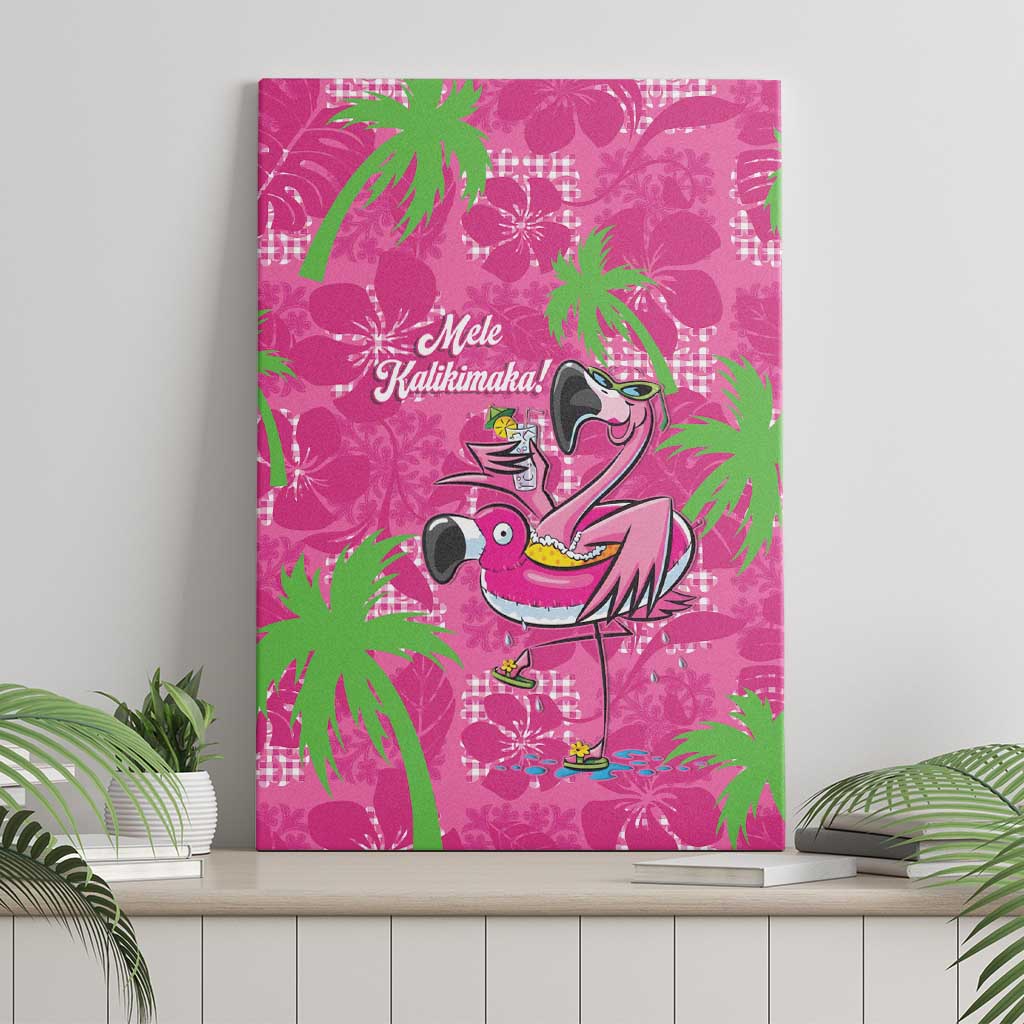 Aloha Hawaii Christmas Canvas Wall Art Mele Kalikimaka Chill Flamingo Palaka Quilt Motifs LT14 - Polynesian Pride