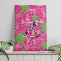 Aloha Hawaii Christmas Canvas Wall Art Mele Kalikimaka Chill Flamingo Palaka Quilt Motifs LT14 - Polynesian Pride