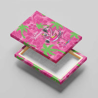 Aloha Hawaii Christmas Canvas Wall Art Mele Kalikimaka Chill Flamingo Palaka Quilt Motifs LT14 - Polynesian Pride