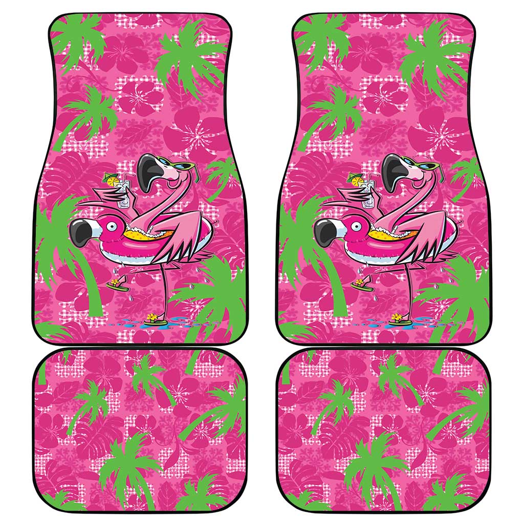 Aloha Hawaii Christmas Car Mats Mele Kalikimaka Chill Flamingo Palaka Quilt Motifs LT14 - Polynesian Pride