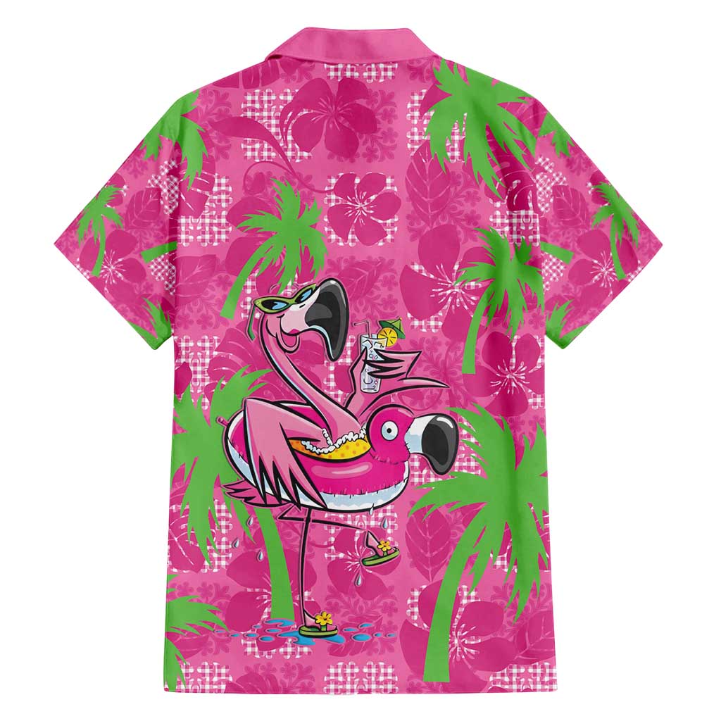 Aloha Hawaii Christmas Family Matching Off Shoulder Short Dress and Hawaiian Shirt Mele Kalikimaka Chill Flamingo Palaka Quilt Motifs LT14 - Polynesian Pride