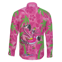 Aloha Hawaii Christmas Family Matching Puletasi and Hawaiian Shirt Mele Kalikimaka Chill Flamingo Palaka Quilt Motifs LT14 - Polynesian Pride