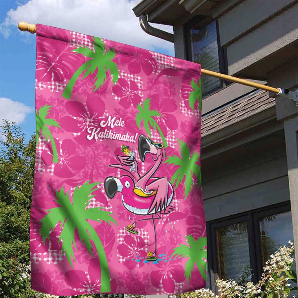 Aloha Hawaii Christmas Garden Flag Mele Kalikimaka Chill Flamingo Palaka Quilt Motifs LT14 - Polynesian Pride