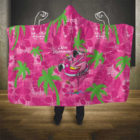 Aloha Hawaii Christmas Hooded Blanket Mele Kalikimaka Chill Flamingo Palaka Quilt Motifs LT14 - Polynesian Pride